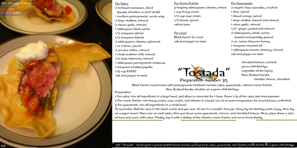 Indian style Tuna Tostada