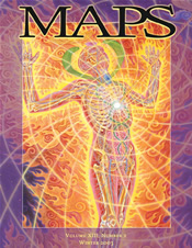 MAPS Bulletin Winter 2003 - Holy Fire - Front Cover Image - Psychedelic Art - Alex Grey