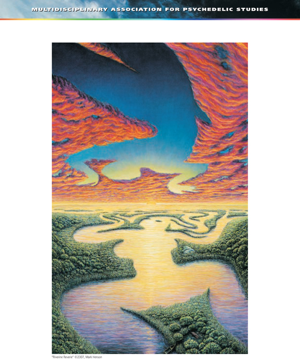 MAPS Bulletin Autumn 2007 - Psychedelics and Self Discovery - Psychedelic Art - �Riverine Reverie� by Mark Henson